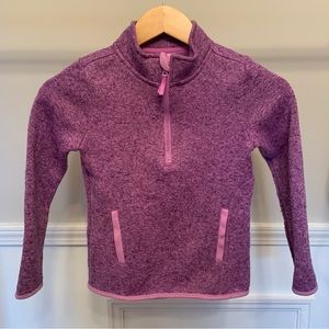 Athletic Works Girls Purple Half-Zip Pullover Size 6/6x